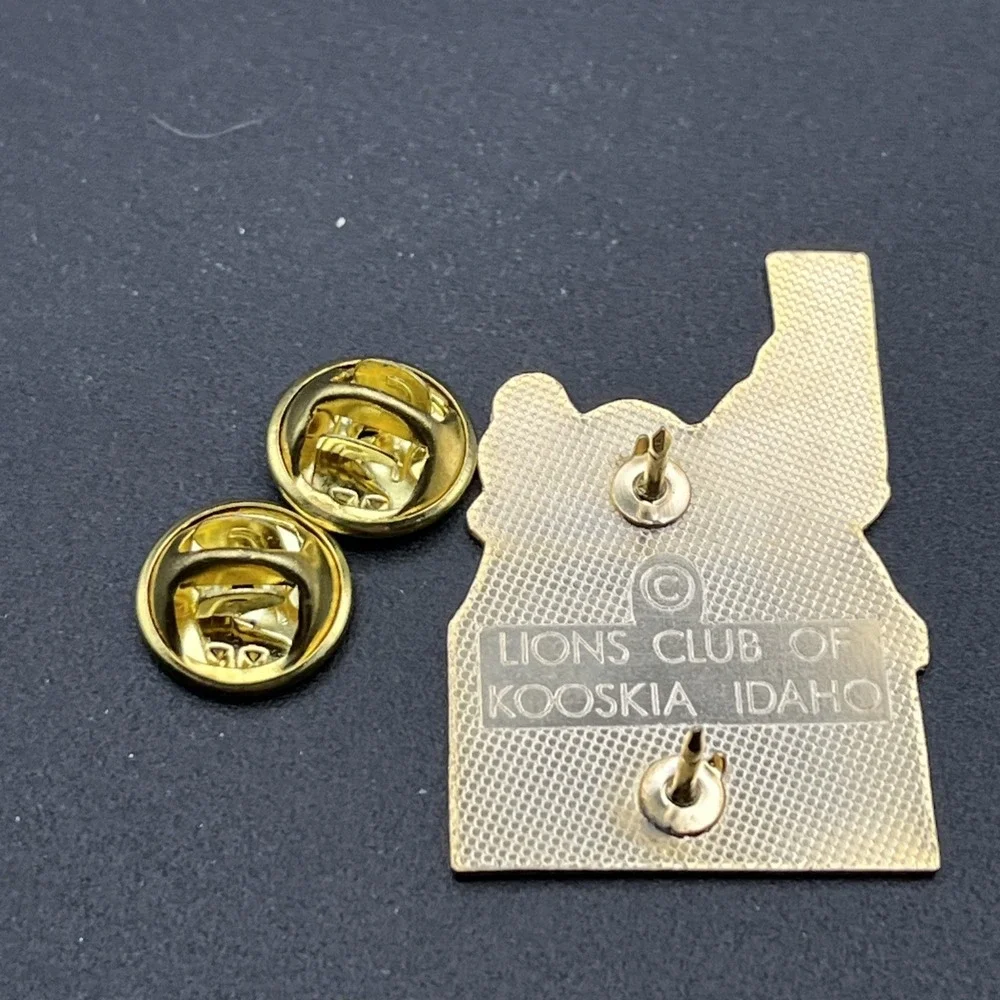 Lewis And Clark‎ Bicentennial 1804 Idaho State Outline Lions Club Lapel Hat Pin